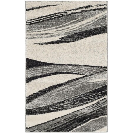 Safavieh Retro Power Loomed Accent Area Rug Light Grey & Ivory - 2 ft.-6 in. x 4 ft. RET2691-7912-24